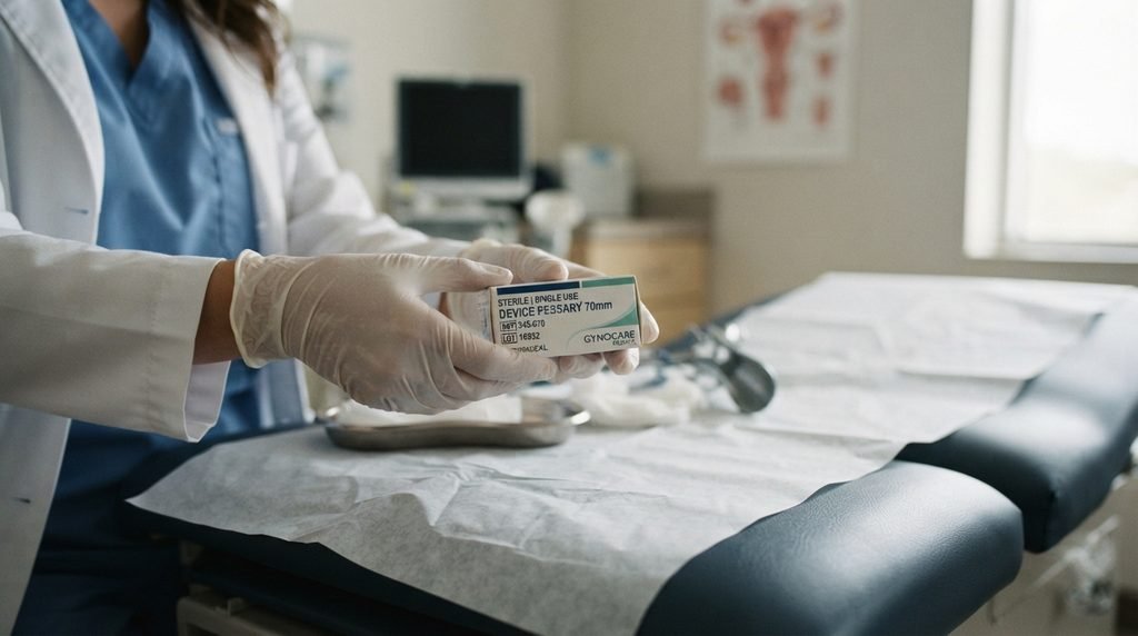 colocação pessário cervical consultório